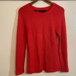 Jones New York M Orange Knit Crew neck Sweater